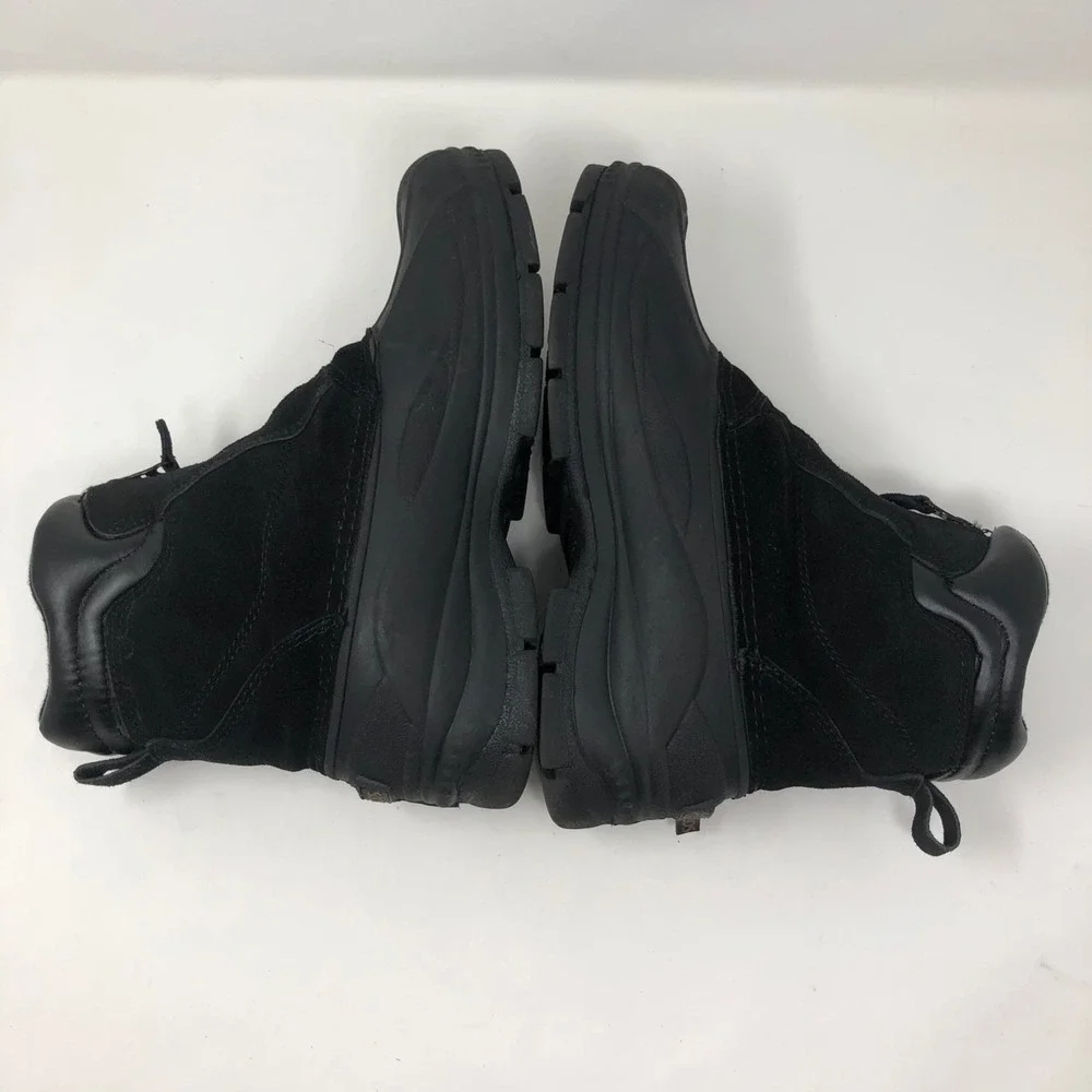 Elk Woods Slushy Snow Boots Mens 9 Black Suede Zip Outdoor Waterproof Hiking